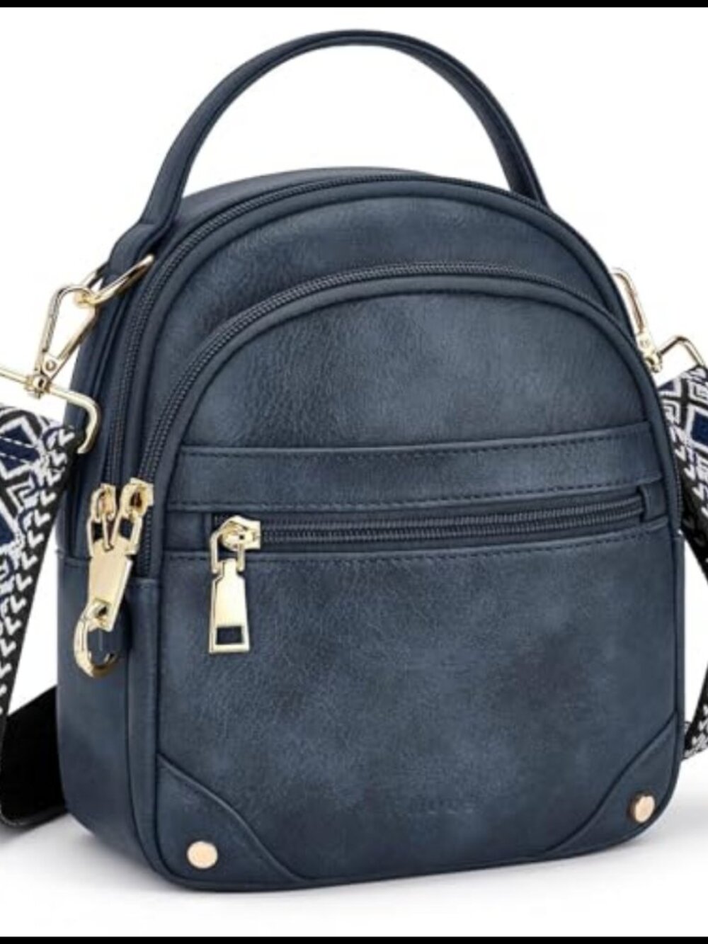RFID Crossbody Bag Faux Leather Anti Theft Travel Purse
